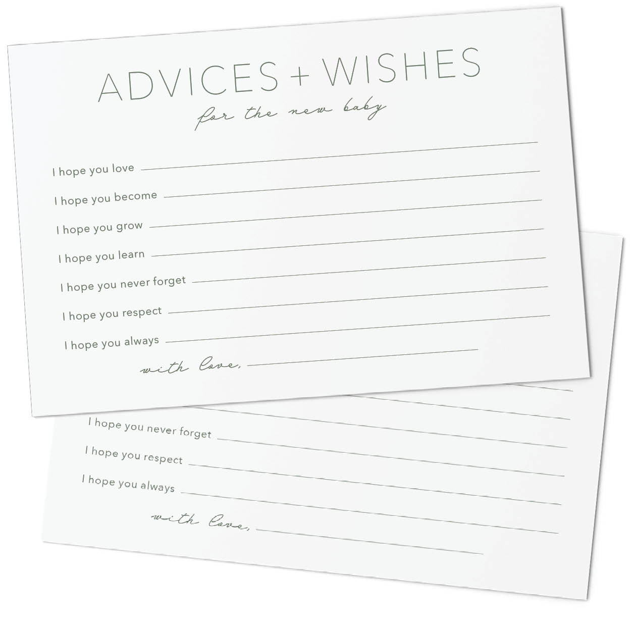 Advice & Wishes Landscape - For the New Baby