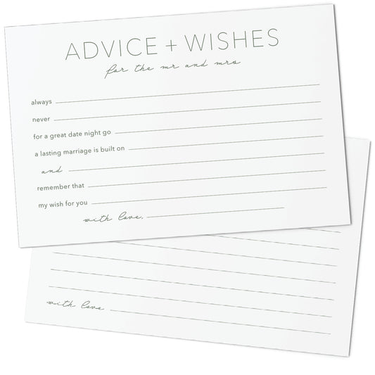 Advice & Wishes Landscape - For the Newly Weds