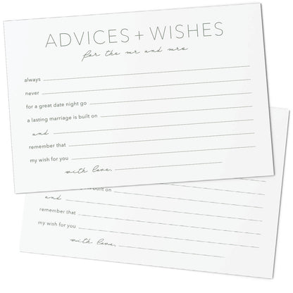 Advice & Wishes Landscape - For the Newly Weds