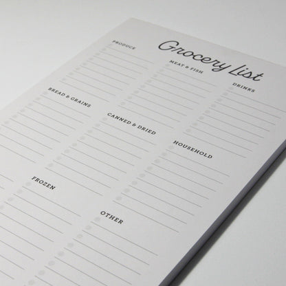 Magnet Grocery List Planning Pad