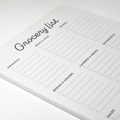 Magnet Grocery List Planning Pad